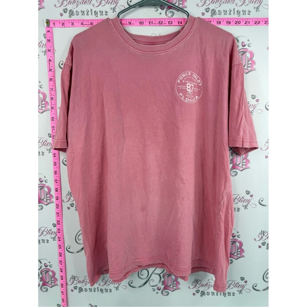 Prairie mountain T-shirt USA Ponce Inlet Florida Graphic Tee - Pink